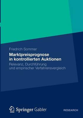 Book cover for Marktpreisprognose in kontrollierten Auktionen