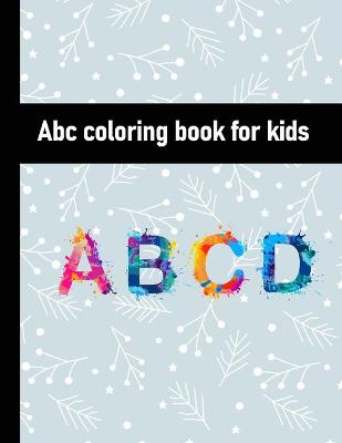 Book cover for Abc coloring book for kids