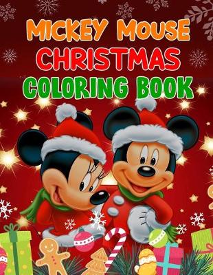 Book cover for Mickey Mouse Christmas Coloring Book