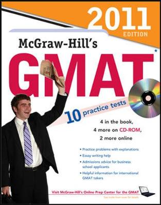 Book cover for McGraw-Hill's GMAT with CD-ROM, 2011 Edition