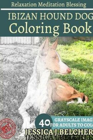 Cover of Ibizan Hound Coloring Book for Adults Relaxation Meditation Blessing