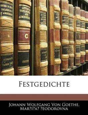 Book cover for Festgedichte