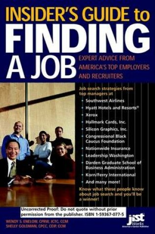 Cover of Insider's Guide to Finding a Job