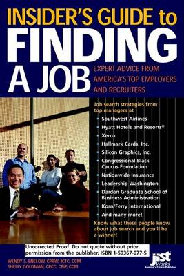 Book cover for Insider's Guide to Finding a Job