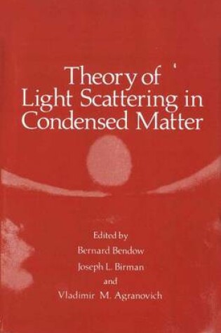 Cover of Theory of Light Scattering in Condensed Matter