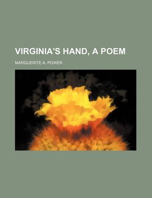 Book cover for Virginia's Hand, a Poem