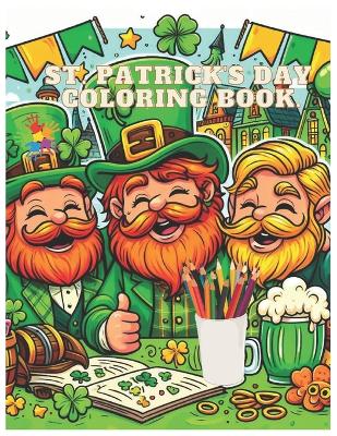 Book cover for St. Patrick's Day Coloring Book.