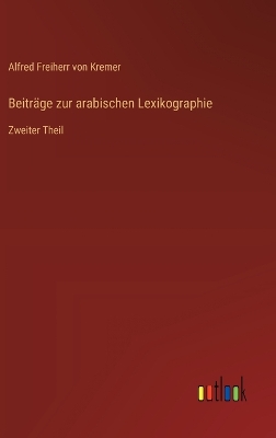 Book cover for Beiträge zur arabischen Lexikographie