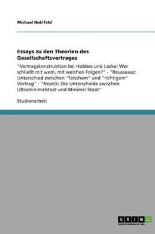 Cover of Essays Zu Den Theorien Des Gesellschaftsvertrages