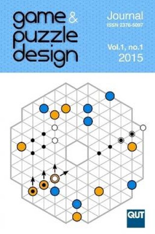 Cover of Game & Puzzle Design, Vol. 1, No. 1, 2015 (B&W)