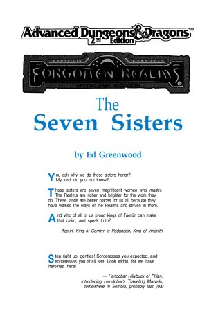 Cover of The Seven Sisters