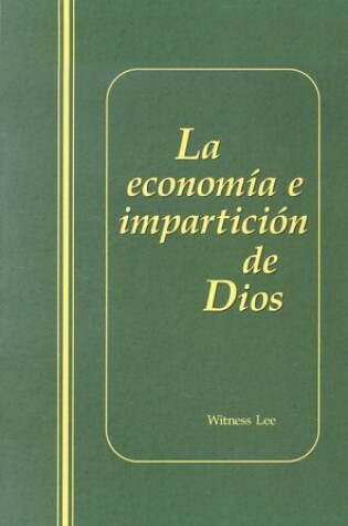 Cover of La Economia E Imparticion de Dios