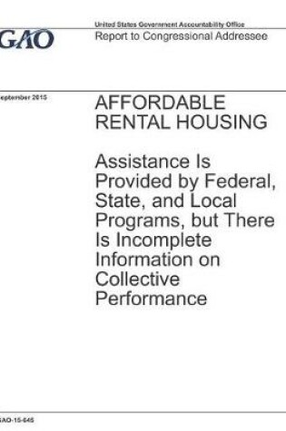 Cover of Affordable Rental Housing