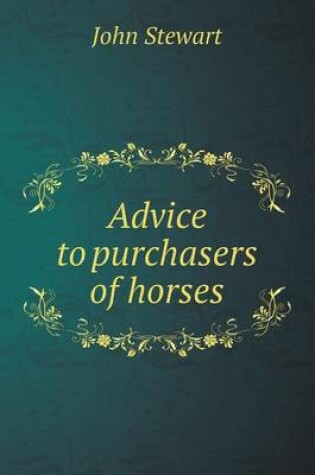 Cover of Advice to purchasers of horses