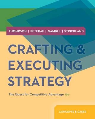 Book cover for LL Crafting and Executing Strategy: Concepts and Cases with Connect and Bsg & Glo-Bus