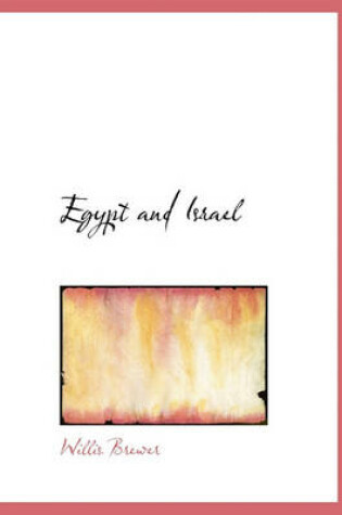 Cover of Egypt and Israel