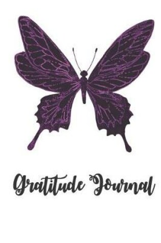 Cover of Black and Purple Butterfly Gratitude Journal