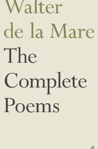 Cover of The Complete Poems of Walter de la Mare