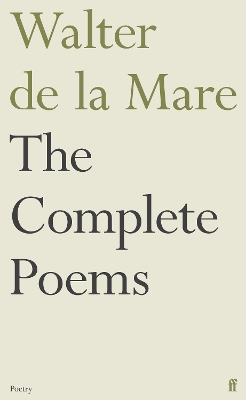 Book cover for The Complete Poems of Walter de la Mare