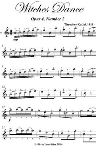 Cover of Witches Dance Easy Violin Sheet Music