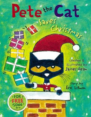 Book cover for Pete the Cat Saves Christmas