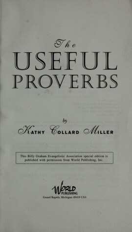 Book cover for Useful Proverbs 0529107716