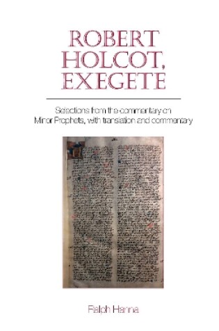 Cover of Robert Holcot, exegete