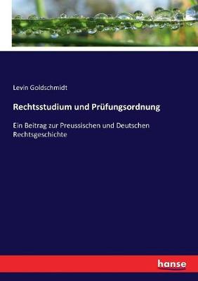 Book cover for Rechtsstudium und Prüfungsordnung