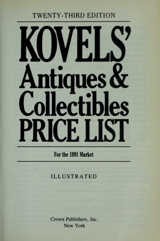 Cover of Kovels' Antiques and Collectibles Price List #23