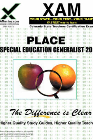 Cover of Place Special Education Generalist 20 Teacher Certification Test Prep Study Guide