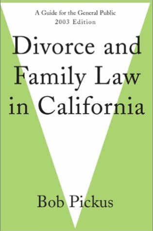 Cover of Divorce and Family Law in California