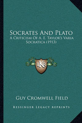 Book cover for Socrates and Plato