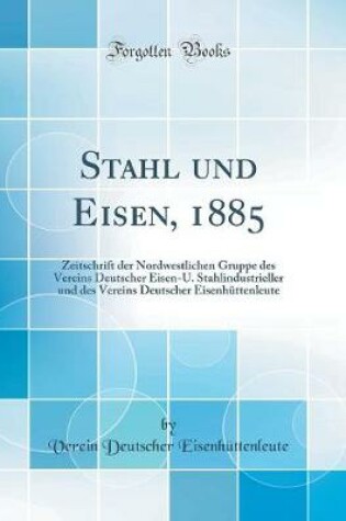 Cover of Stahl Und Eisen, 1885