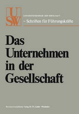 Cover of Das Unternehmen in der Gesellschaft