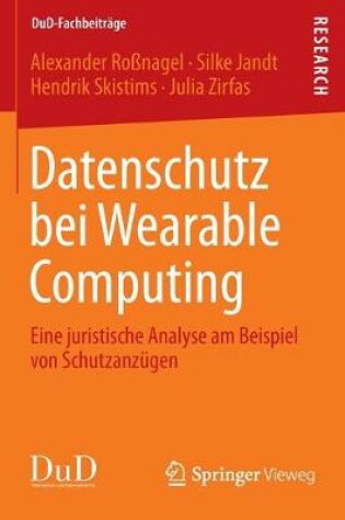 Cover of Datenschutz bei Wearable Computing