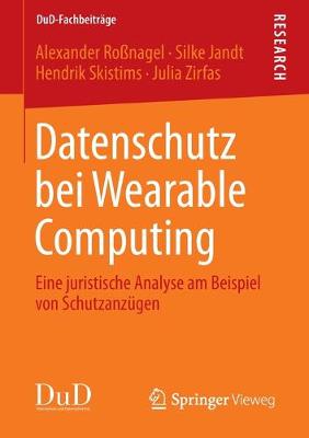 Book cover for Datenschutz bei Wearable Computing