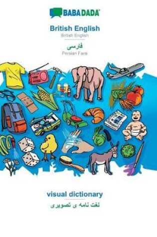 Cover of BABADADA, British English - Persian Farsi (in arabic script), visual dictionary - visual dictionary (in arabic script)