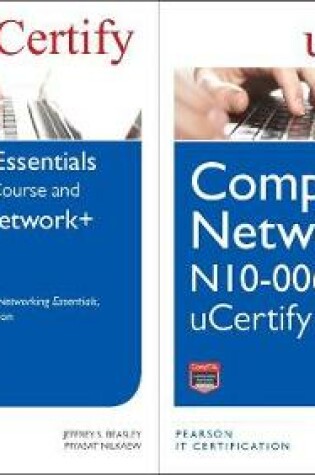 Cover of Networking Essentials, Fourth Edition Textbook and Pearson Ucertify Course and Comptia Net+ N10-006 Ucertify Labs