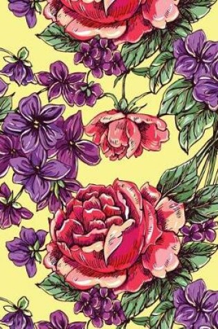 Cover of Daily Planner Purple and Red Flowers