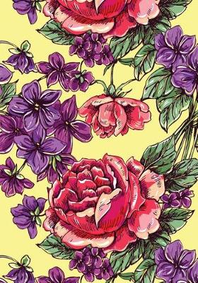 Book cover for Daily Planner Purple and Red Flowers