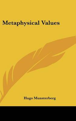 Book cover for Metaphysical Values