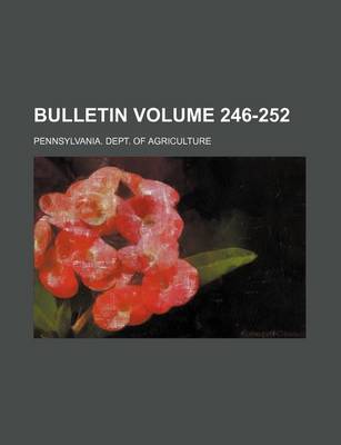 Book cover for Bulletin Volume 246-252