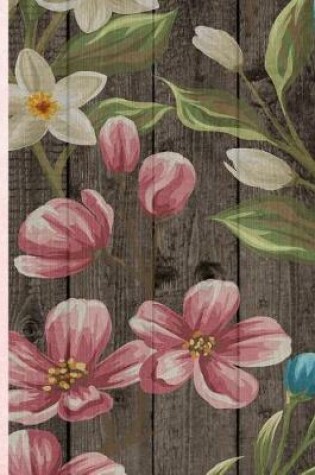 Cover of Flowers On Fence Design 8.5 x 11 150 Pages Journal Notebook