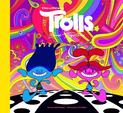 Book cover for The Art of DreamWorks Trolls Band Together