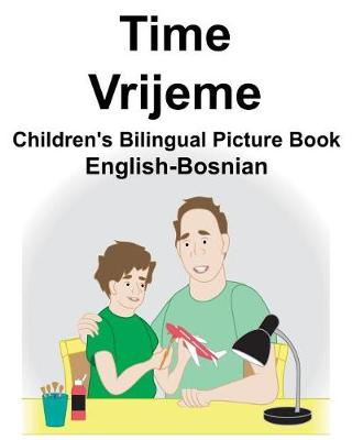 Book cover for English-Bosnian Time/Vrijeme Children's Bilingual Picture Book