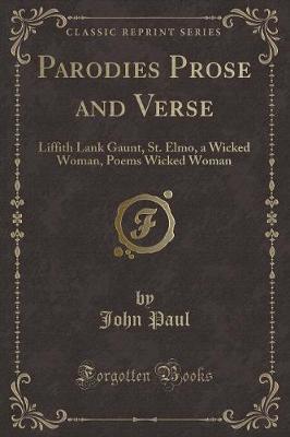 Book cover for Parodies Prose and Verse