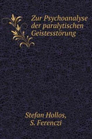 Cover of Zur Psychoanalyse der paralytischen Geistesstörung