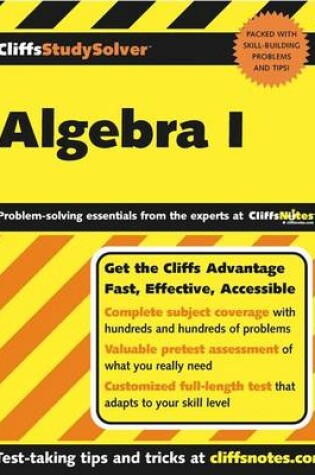 Cover of Cliffsstudysolver: Algebra I