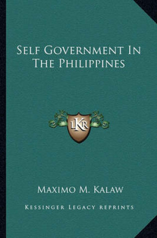 Cover of Self Government in the Philippines