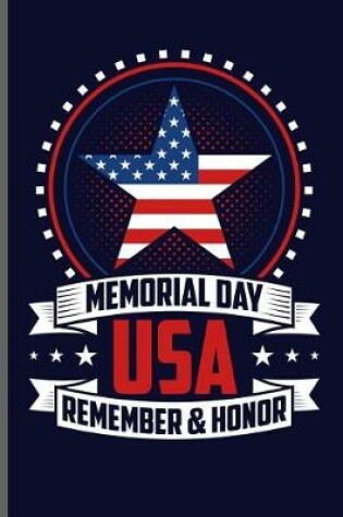 Cover of Memorial day USA remember & honor